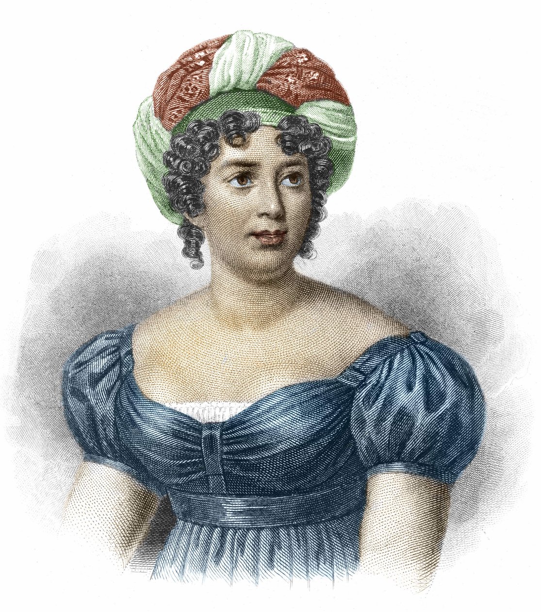 Portret Madame de Staël (1766-1817), kobiety listów autorstwa Unknown artist