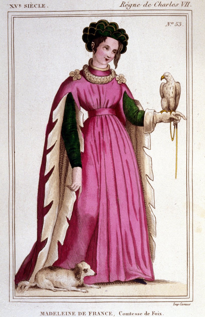 Portret Madeleine z Francji (1443 - 1495), hrabiny Foix. autorstwa Unknown artist