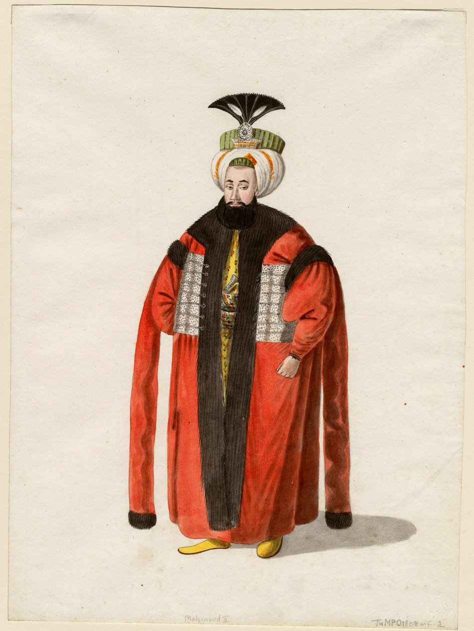 Portret Mahmuda II (1785-1839) autorstwa Unknown artist