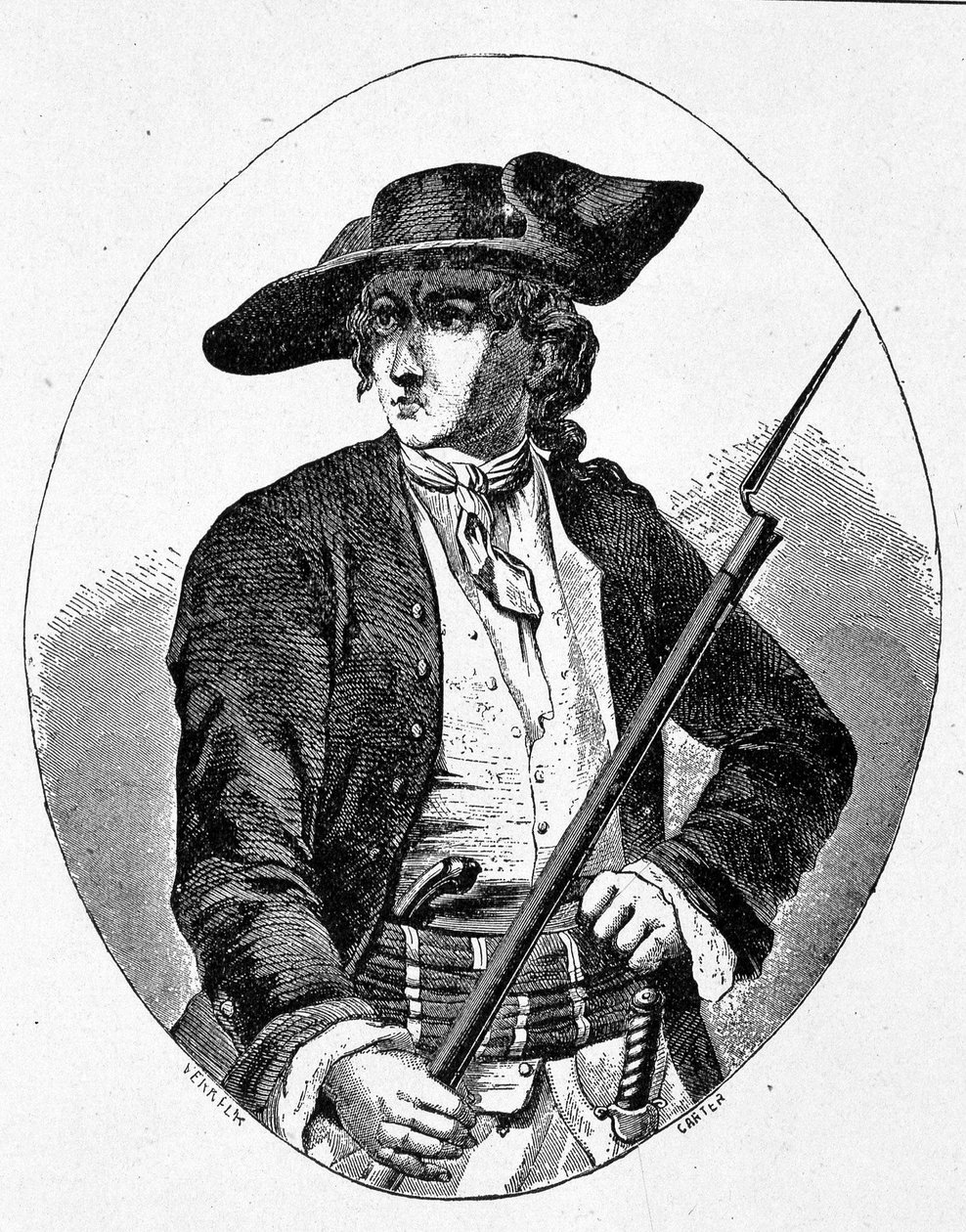 Portret Mandryn - grawer autorstwa Unknown artist