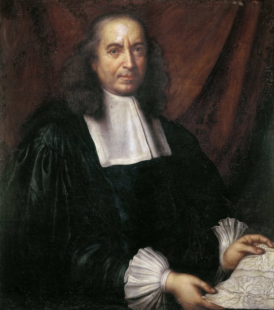 Portret Marcello Malpighi (1628-1694) autorstwa Anonimowego. Olej na płótnie, Wymiar : 85x72. Galleria Borghese, Rzym autorstwa Unknown artist
