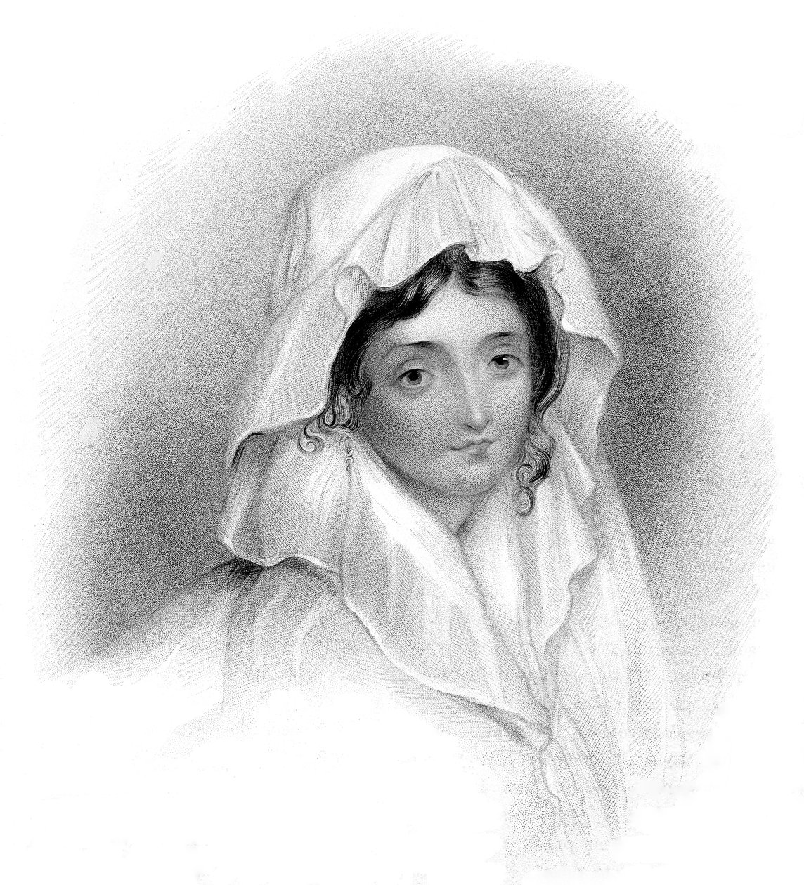 Portret Margarity Cogni (grawerunek) autorstwa Unknown artist
