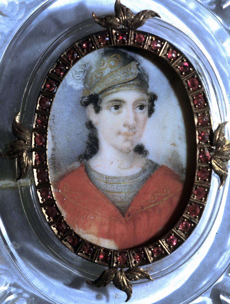 Portret Marii Garcii zwanej śpiewaczką Malibran (1808-1836). Anonimowa miniatura z XIX wieku. autorstwa Unknown artist