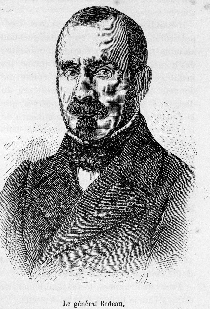 Portret Marie Alphonse Bedeau, generała francuskiego (1804 - 1863). autorstwa Unknown artist