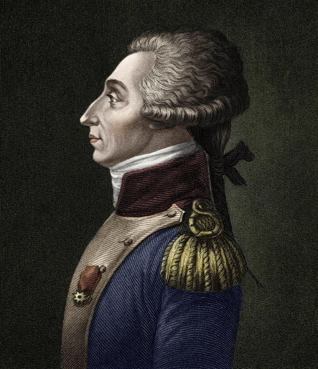 Portret Marie Joseph Gilbert Motie Motier, markiz de Lafayette (1757-1834), francuski arystokrata i wojskowy. autorstwa Unknown artist
