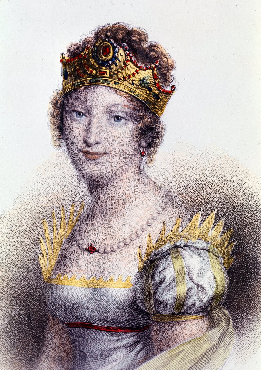 Portret Marii Louise, księżnej Parmy, cesarzowej małżonki Francuzów (rycina autorstwa Unknown artist