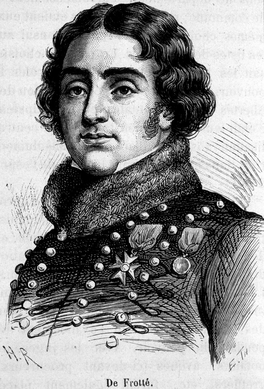 Portret Marie Pierre Louis, hrabiego De Frotté (1755-1800), szefa chouannerie normańskiej, został zastrzelony przez Bonaparte. autorstwa Unknown artist