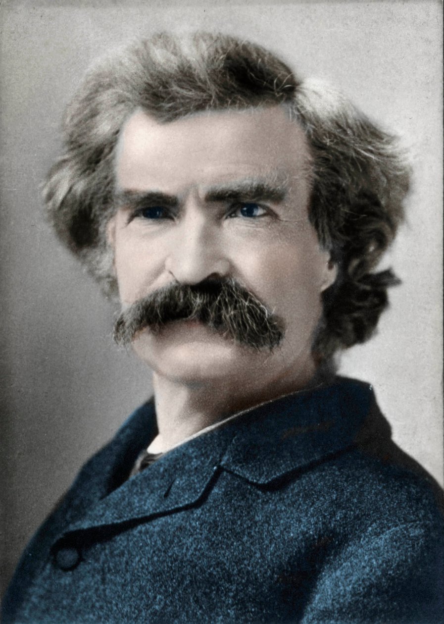 Portret Marka Twaina (Samuel Langhorne Clemens) (1835-1910) Autor amerykański autorstwa Unknown artist