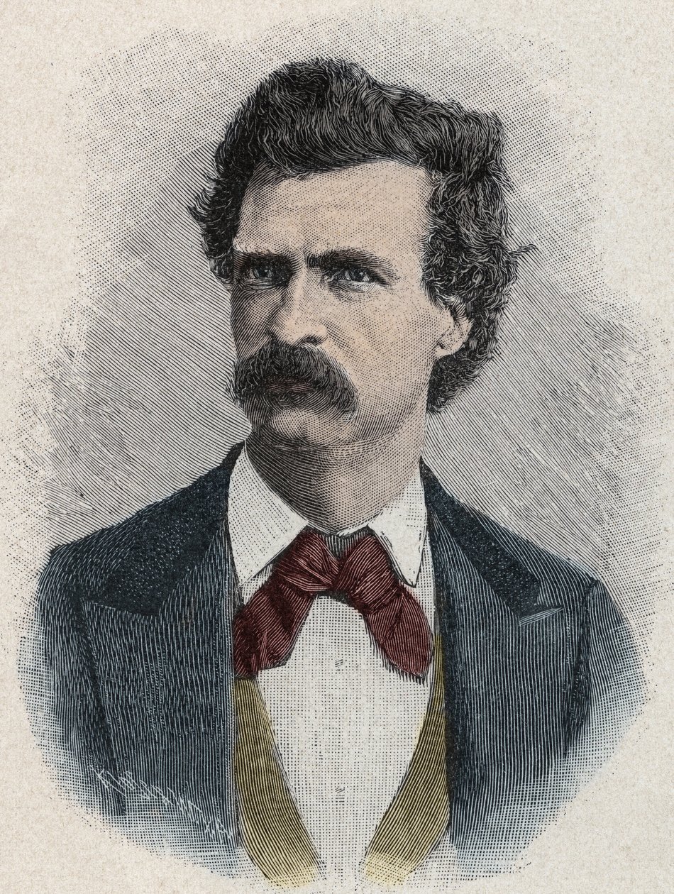 Portret Marka Twaina (Samuel Langhorne Clemens autorstwa Unknown artist