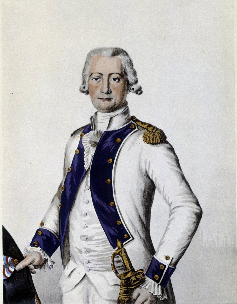 Portret markiza de Lostanges, kapitana pułku Forez w 1786 roku. autorstwa Unknown artist