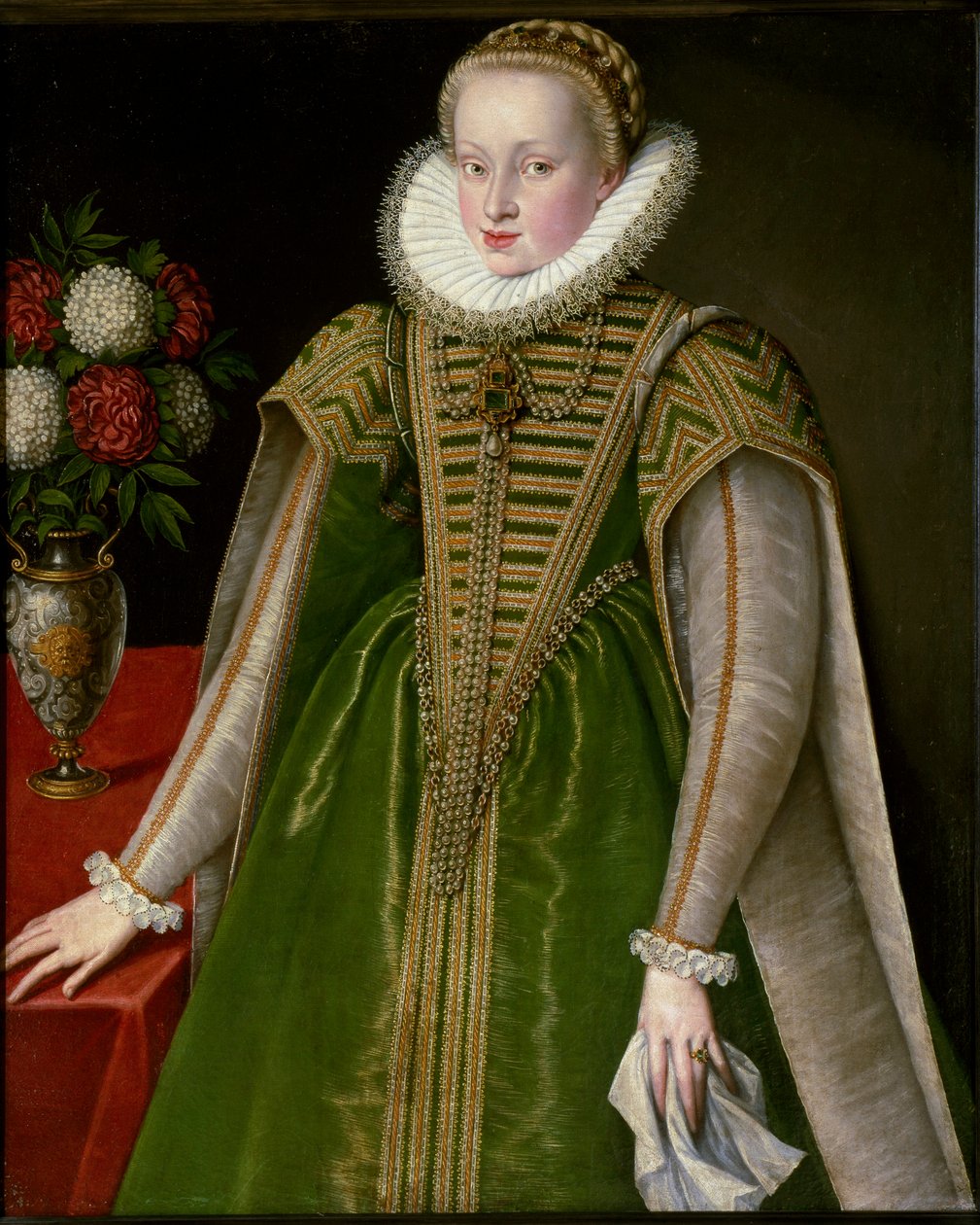 Portret Marii Krystyny z Austrii, żony Zygmunta I Batorego autorstwa Unknown artist
