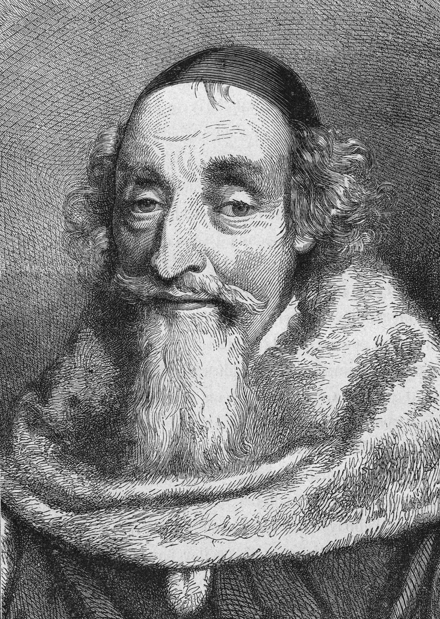Portret Mathieu Molé (1584-1656). Syn Edouarda Molé, był pierwszym prezydentem Parlementu Paryskiego (1641). autorstwa Unknown artist
