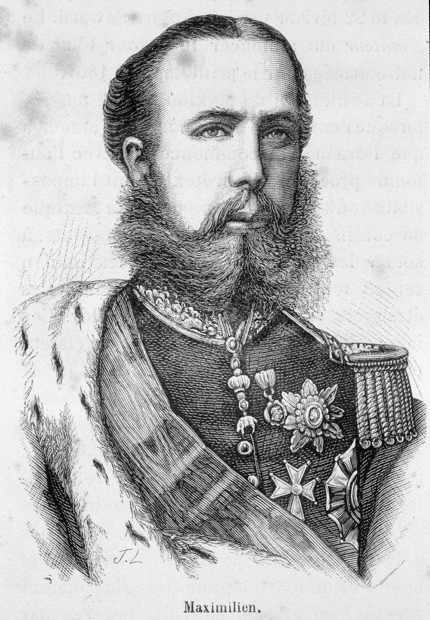 Portret Maksymiliana I z Meksyku lub Ferdynanda Maksymiliana Józefa, księcia cesarskiego i arcyksięcia Austrii, królewskiego księcia Węgier i Bohemy (1832-1867) autorstwa Unknown artist