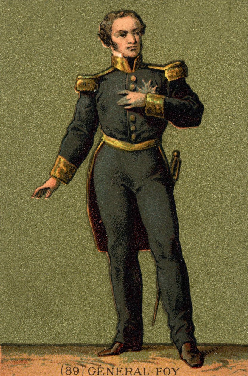 Portret Maksymiliana Sébastiena Foya. Francuski generał i polityk (1775 do 1825) autorstwa Unknown artist