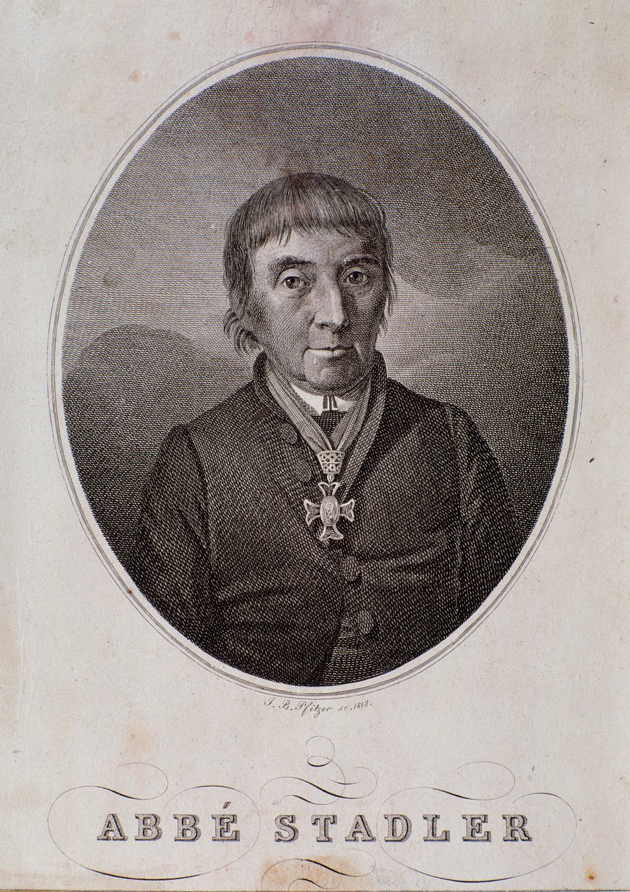 Portret Maksymiliana Stadlera (grafika) autorstwa Unknown artist