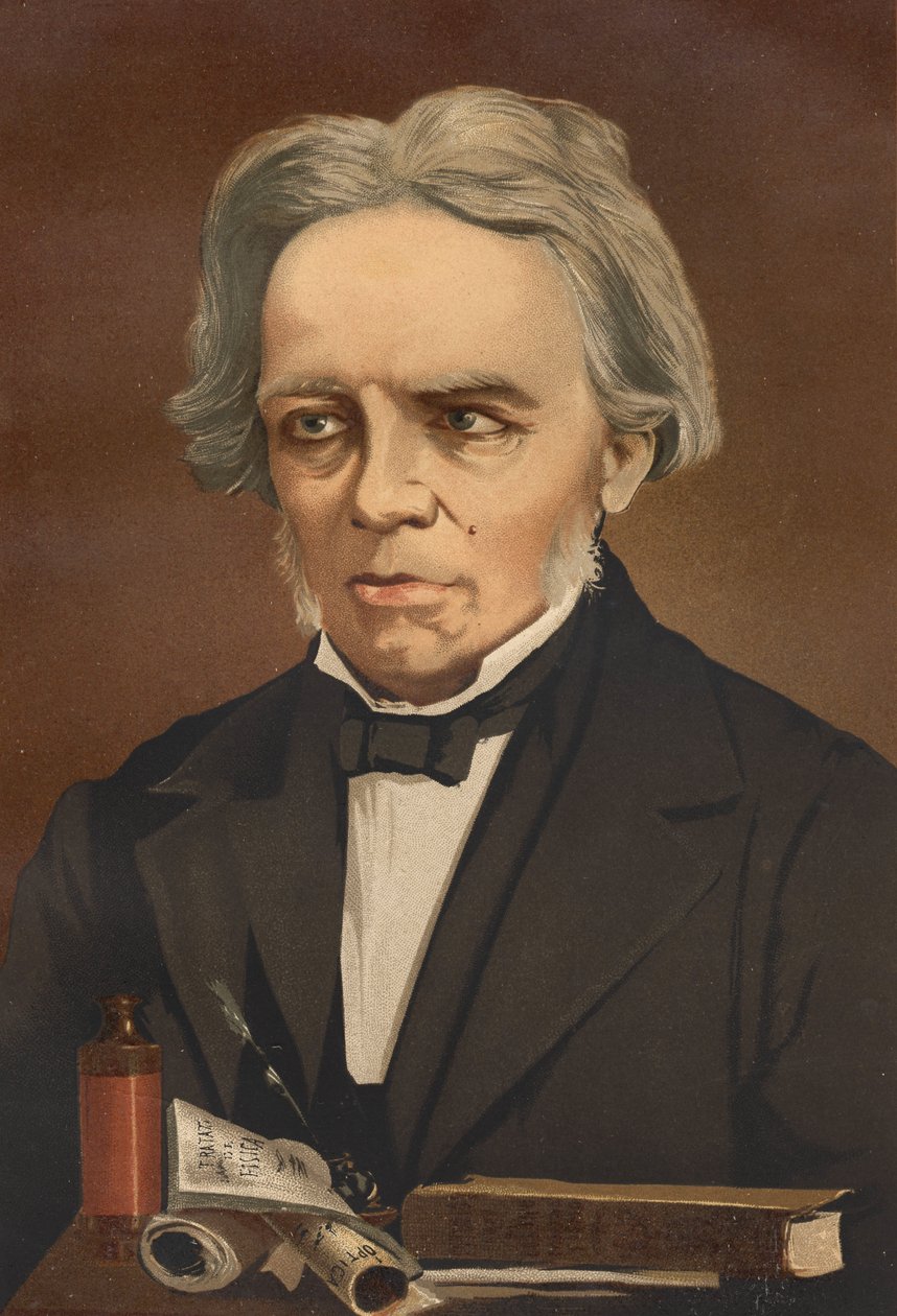Portret Michaela Faradaya. brytyjski fizyk i chemik (Newington, Surrey autorstwa Unknown artist