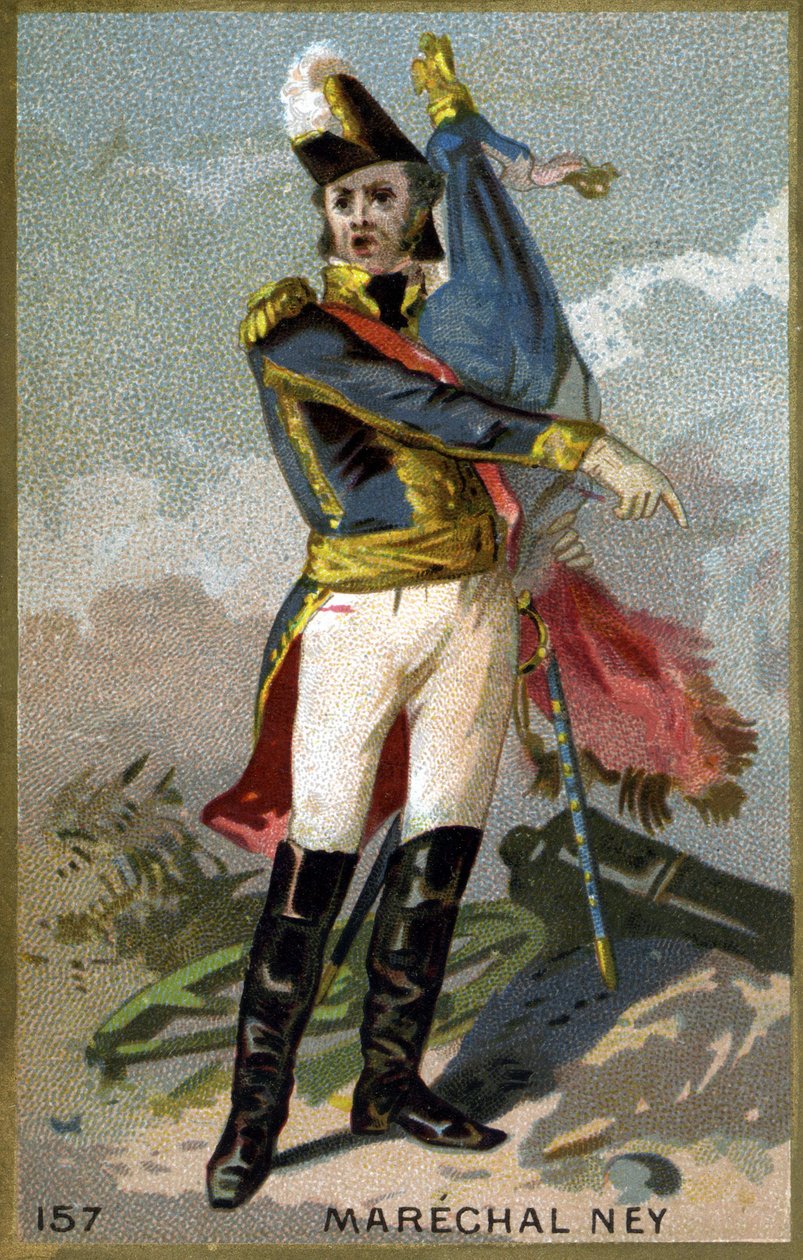 Portret Michela Neya, księcia Elchingen, księcia Moskwy (1769 - 1815), marszałka Francji. Chromolitografia XIX wieku. autorstwa Unknown artist