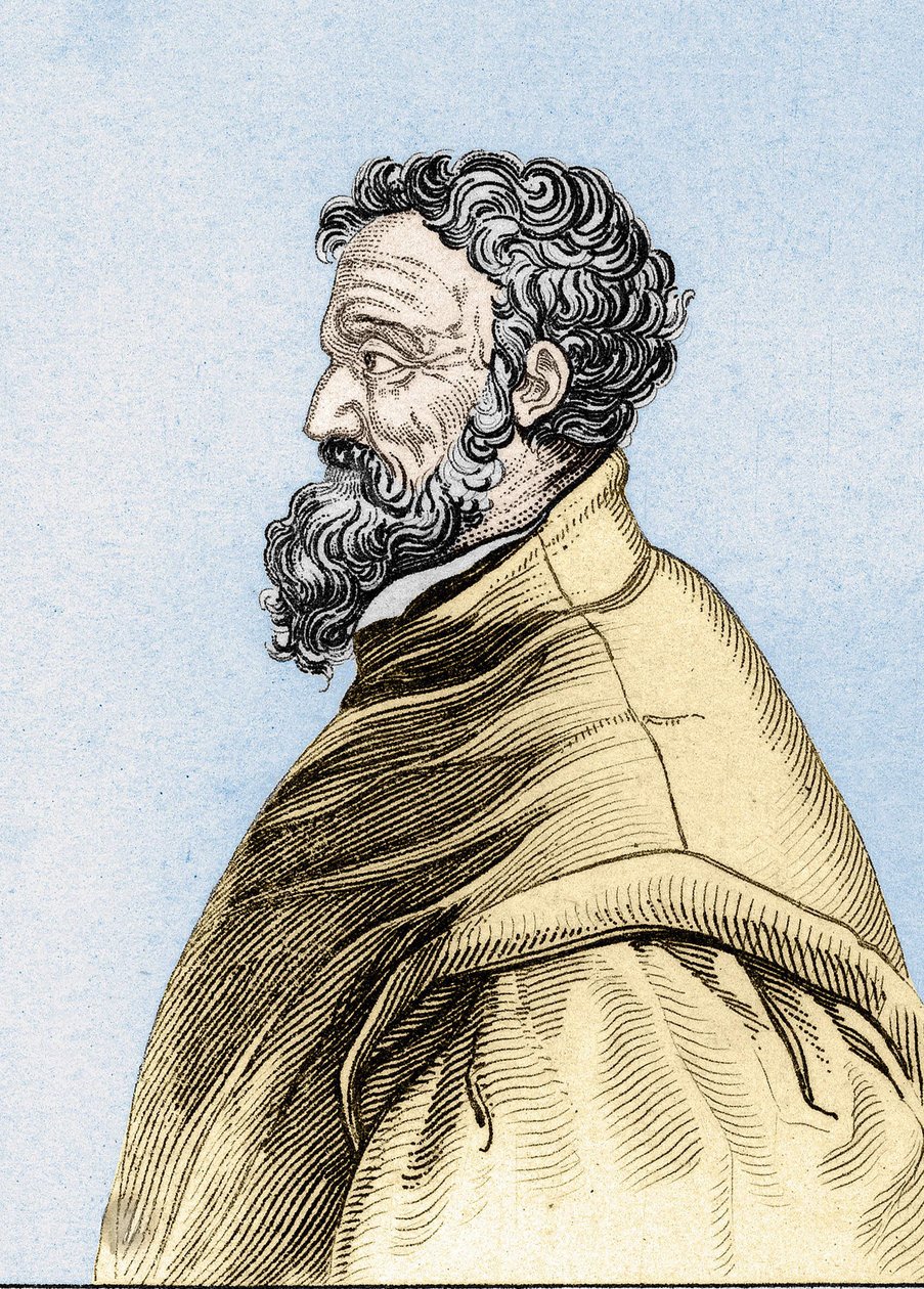 Portret Michała Anioła Buonarrotiego z Michała Anioła (Michelangelo lub Michel Ange autorstwa Unknown artist