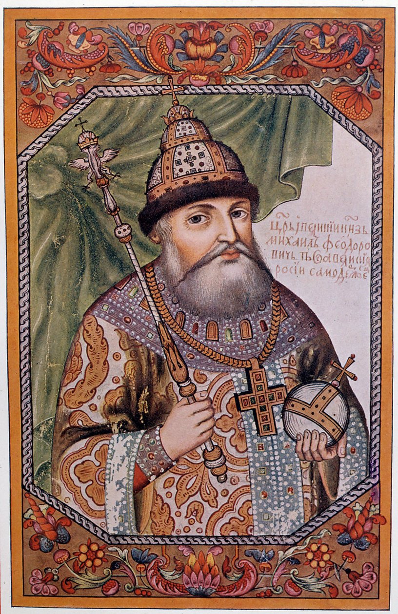 Portret Michała (Michaela III) I Romanowa (1591-1645), cara Rosji autorstwa Unknown artist
