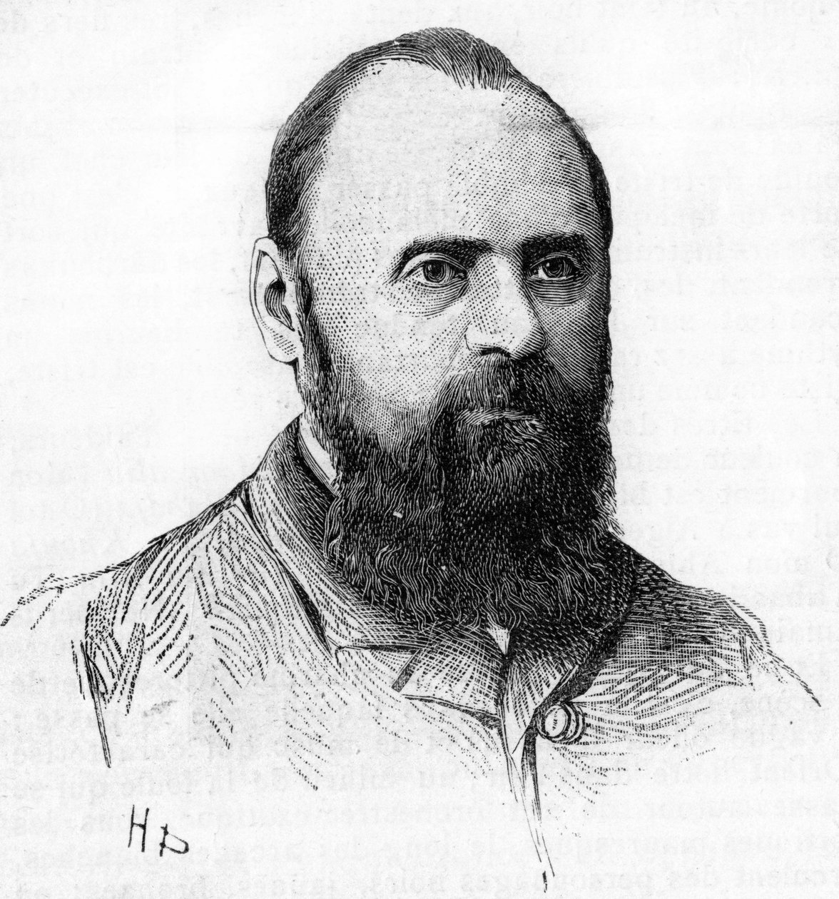 Portret Mily (Mili, Milli) Aleksiejewicz Bałakiriew (1837-1910) Pianista, dyrygent i rosyjski kompozytor. Grawerowanie z 1889 roku. autorstwa Unknown artist