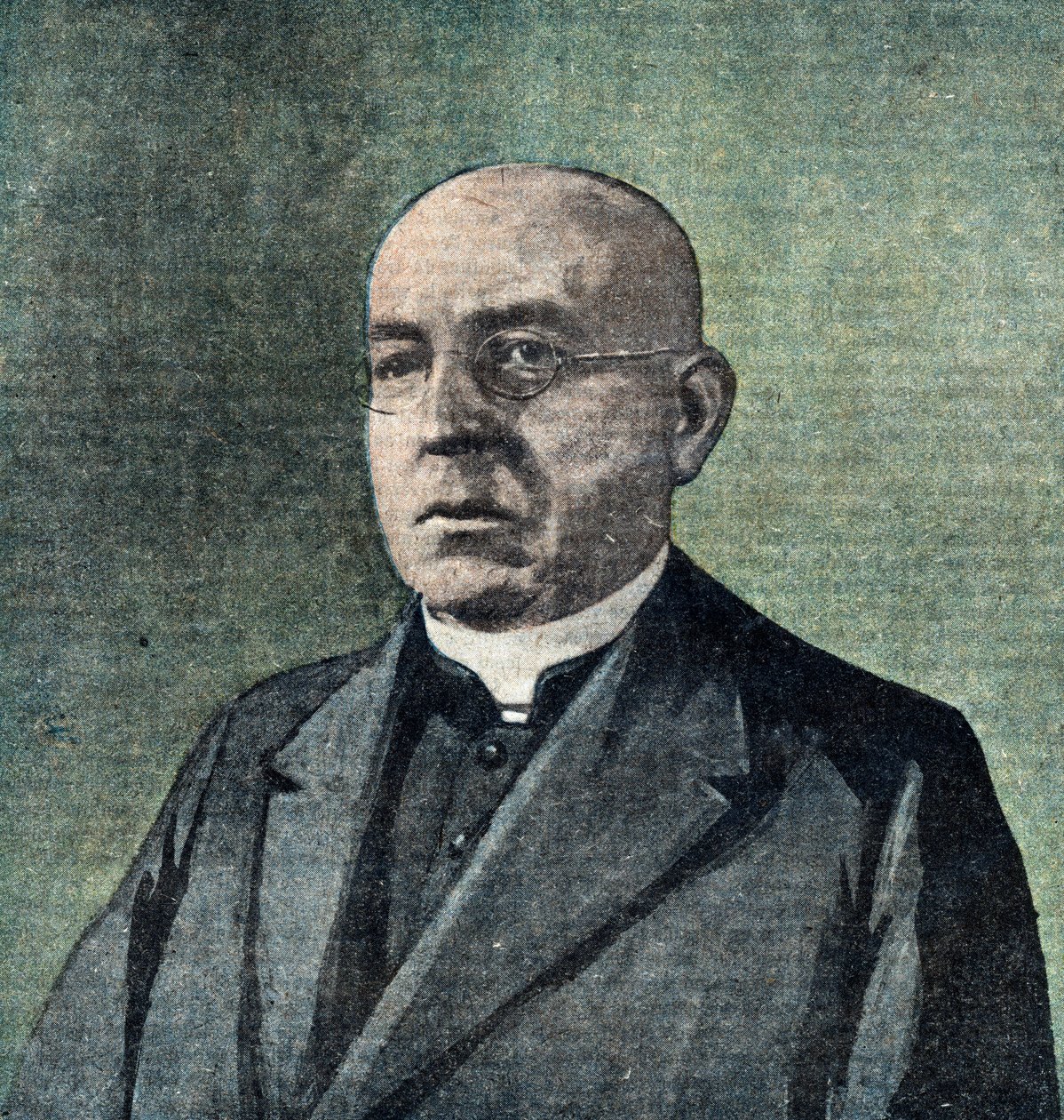 Portret monsignora Ignaza Seipela (1876-1932), kanclerza Austrii (austriackiego prałata i polityka Partii Chrześcijańsko-Społecznej (CS), który pełnił funkcję kanclerza federalnego) Ilustracja z "Le pelerin" 25/02/1923 Collection privee The Holb autorstwa Unknown Artist