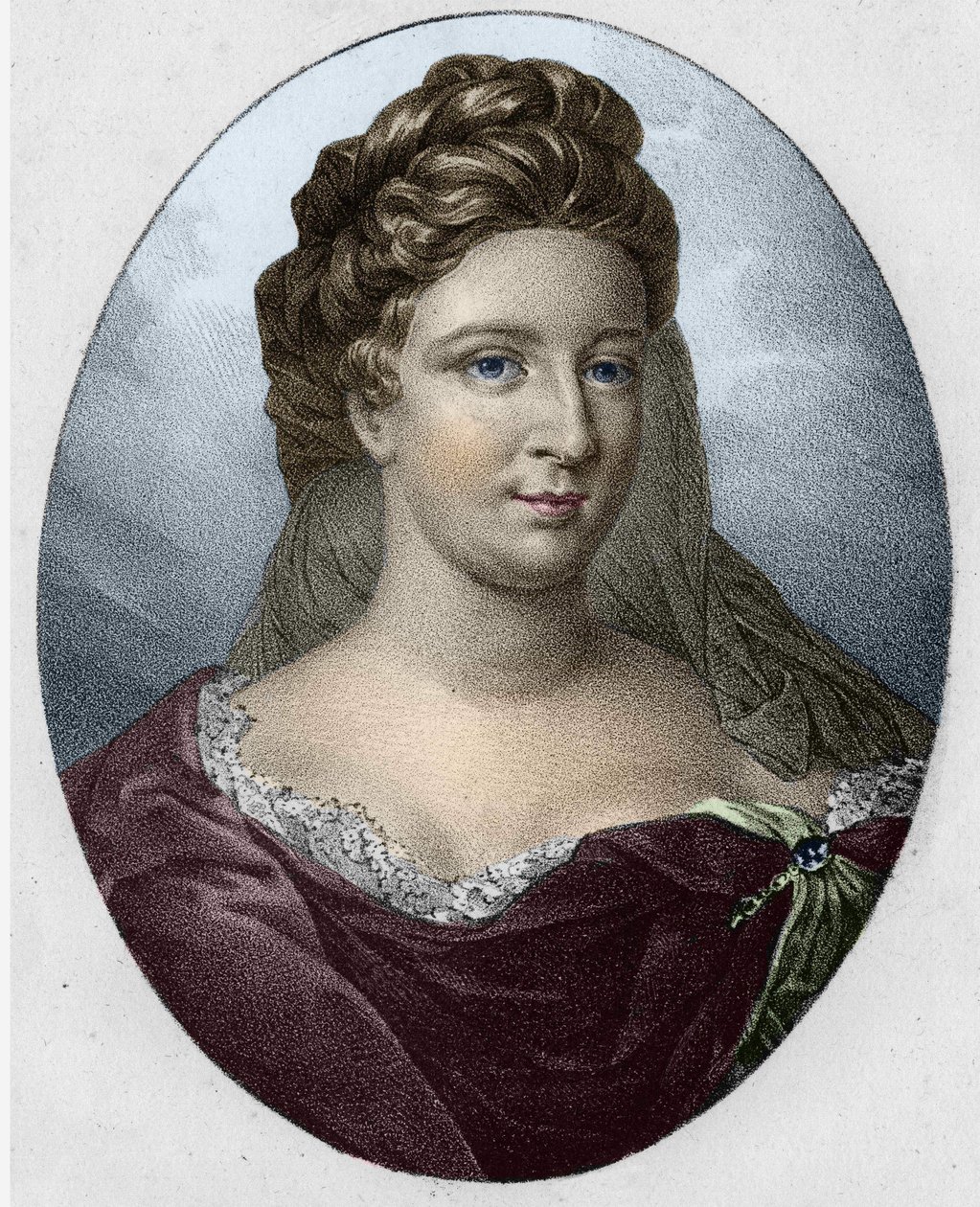 Portret pani Antoinette Deshoulières (1634-1694) autorstwa Unknown artist
