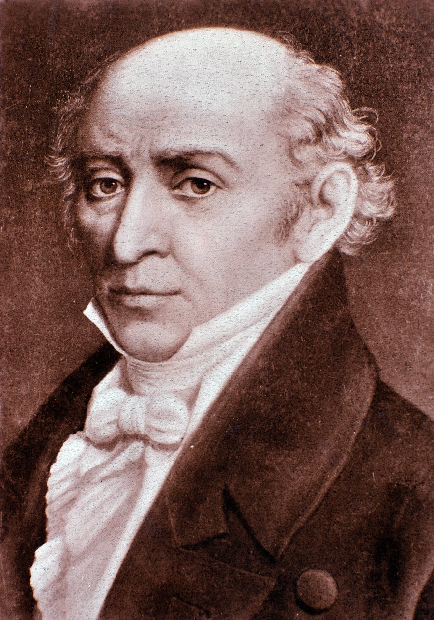 Portret Muzio Clementiego (1752-1832) włoskiego kompozytora XIX wieku. Mediolan, biblioteka konserwatorium autorstwa Unknown artist