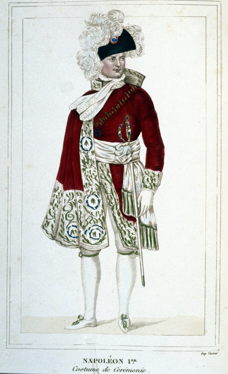 Portret Napoleona I (1769 - 1821) w stroju ceremonialnym. autorstwa Unknown artist