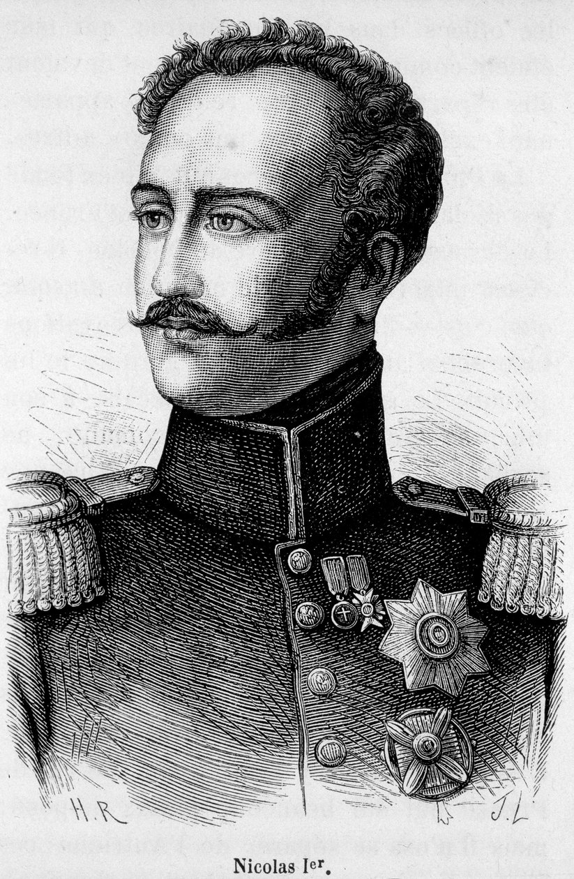Portret Mikołaja I, cesarza Rosji (1796 - 1855) autorstwa Unknown artist
