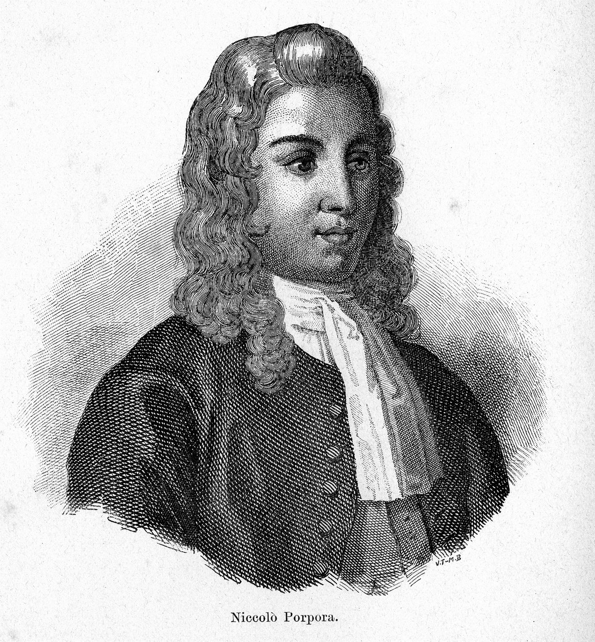 Portret Nicola Porpory (1686 - 1768) włoskiego kompozytora. autorstwa Unknown artist