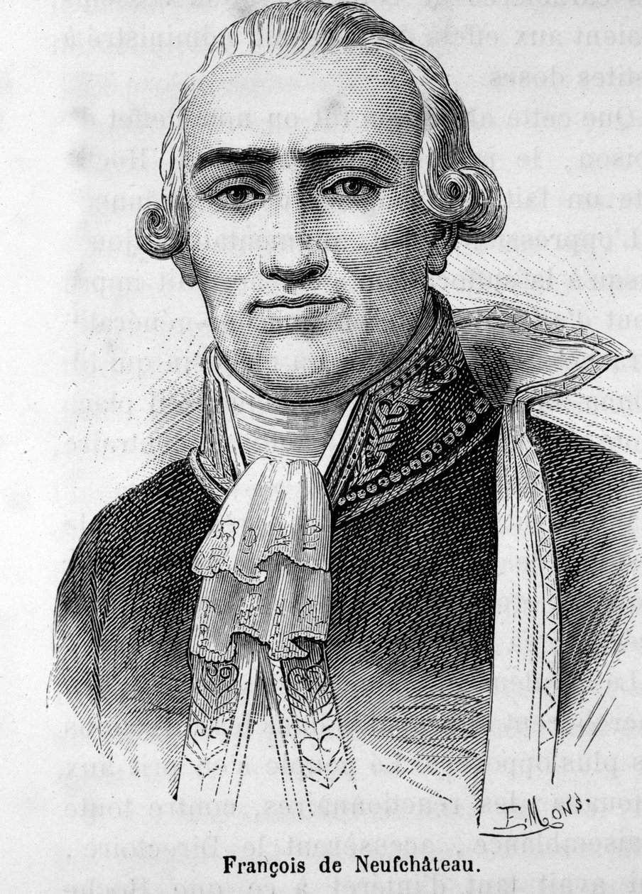 Portret Nicolasa Louisa Francois de Neufchateau (1750-1828), francuskiego pisarza i polityka. autorstwa Unknown artist
