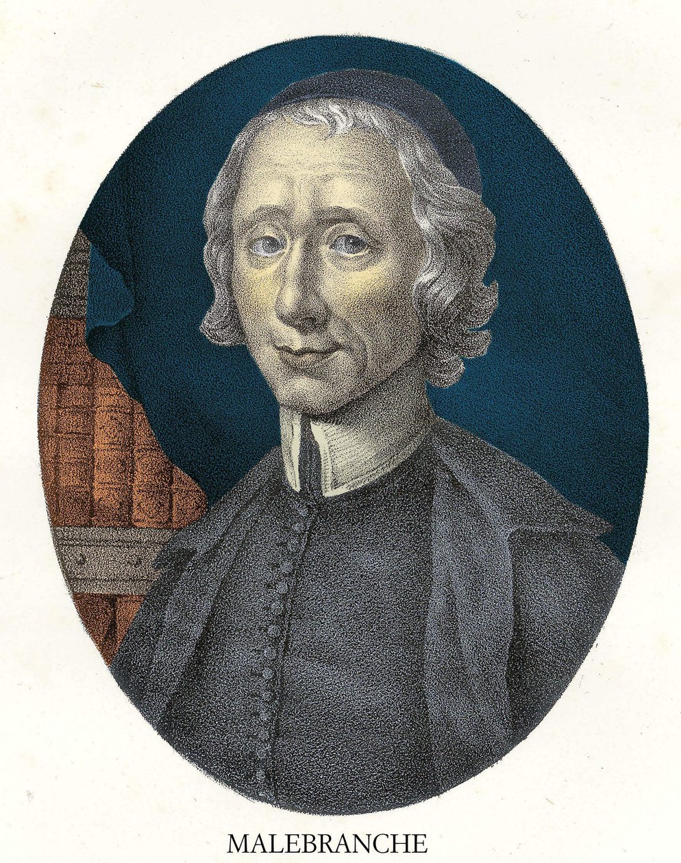 Portret Nicolasa Malebranche (1638 - 1715) Francuski filozof i teolog. autorstwa Unknown artist