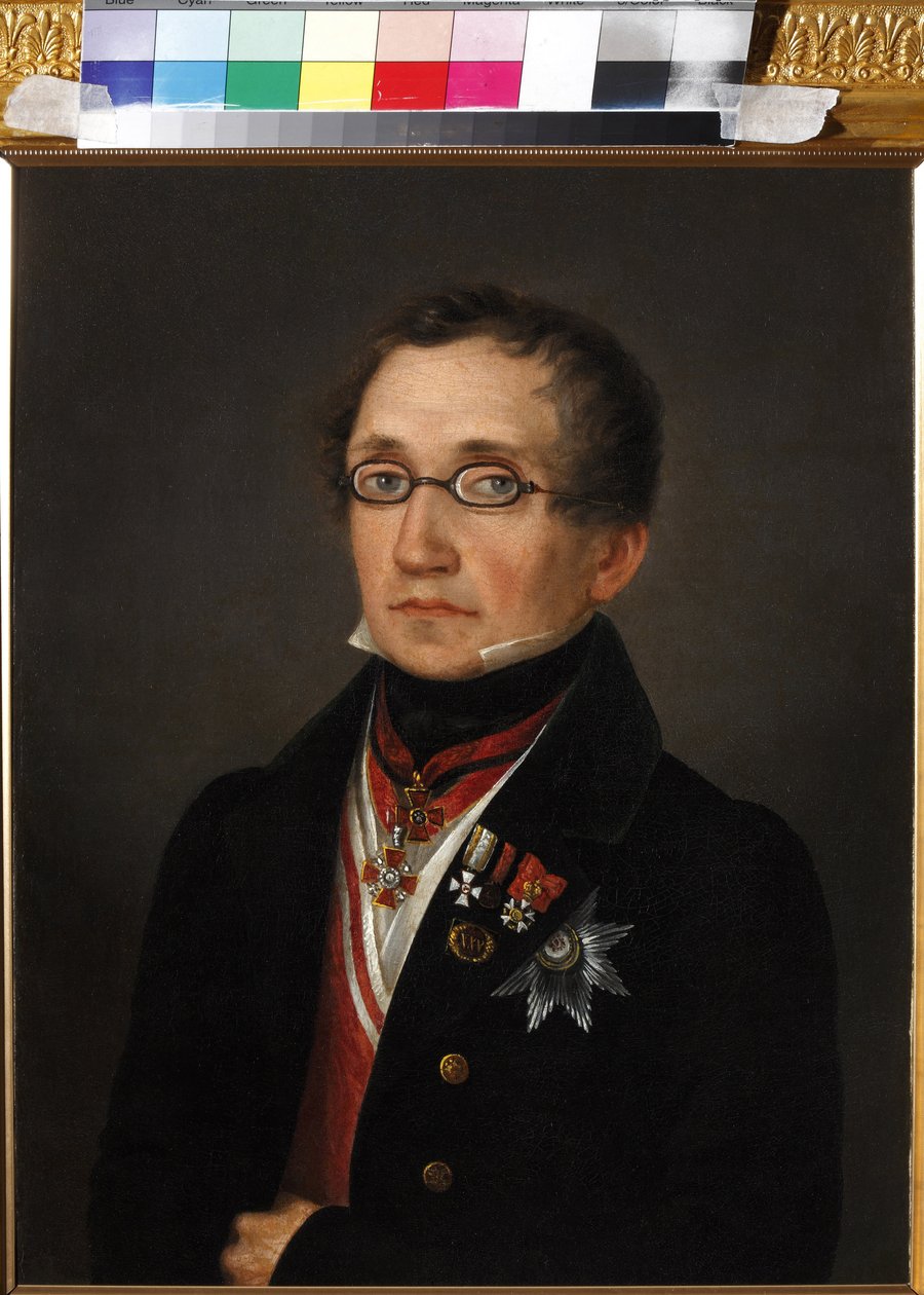 Portret Nikołaja Fiodorowicza Smirnoja (1790-1851), Anonim. Olej na płótnie, początek lat 20. XIX wieku, Państwowe Muzeum A.S. Puszkin, Moskwa autorstwa Unknown artist
