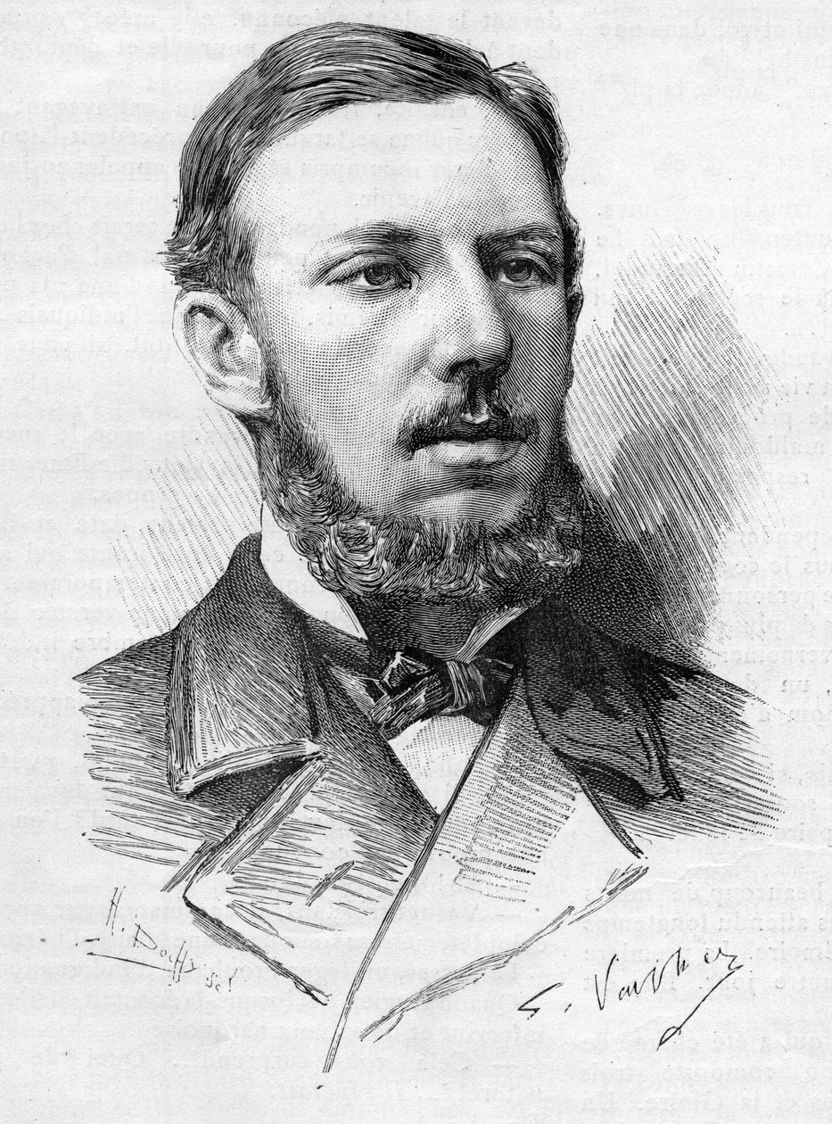 Portret Oscara Augusta z Suede Duke of Gothlang (1859-1953) tutaj w 1888 roku podczas jego wizyty w Paryżu. autorstwa Unknown artist
