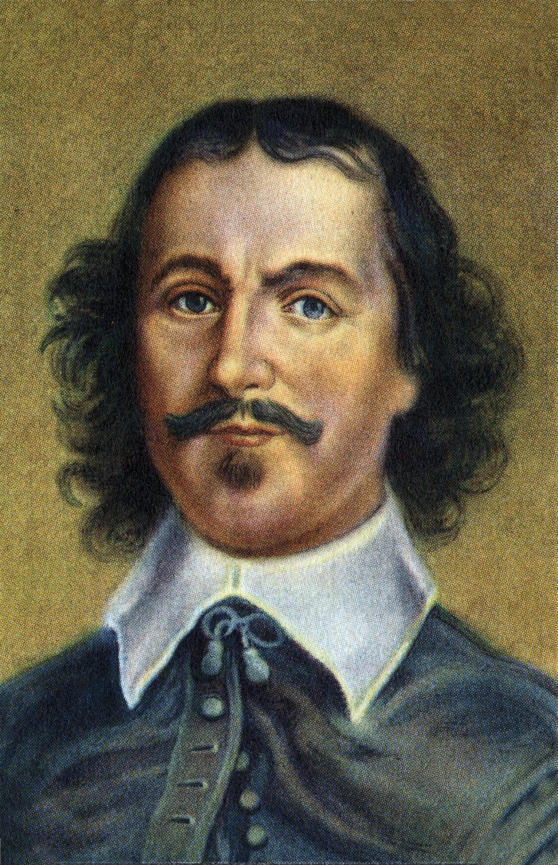 Portret niemieckiego fizyka Otto von Guericke. autorstwa Unknown Artist