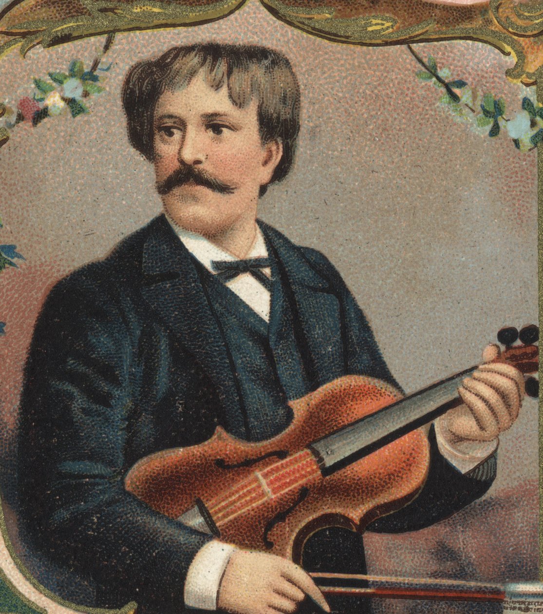 Portret Pablo de Sarasate (1844-1908), z pełnym imieniem i nazwiskiem Pablo Martin Meliton de Sarasate y Navascuez, hiszpański skrzypek i kompozytor. autorstwa Unknown artist