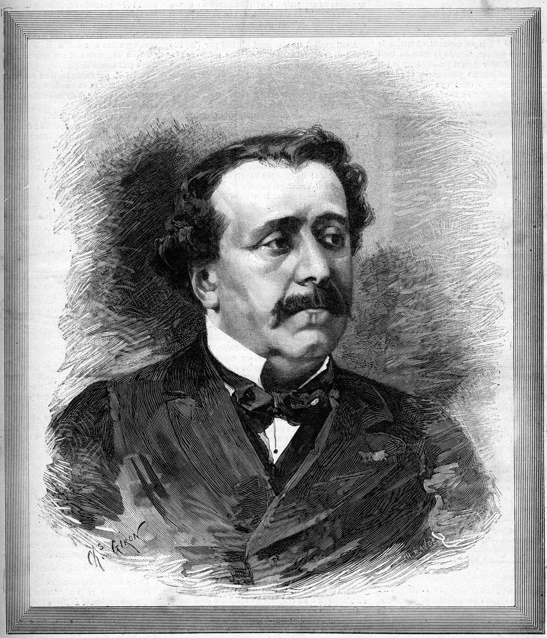 Portret Paula de Saint-Victor (św. Wiktora) (1825-1881) francuskiego pisarza. autorstwa Unknown artist