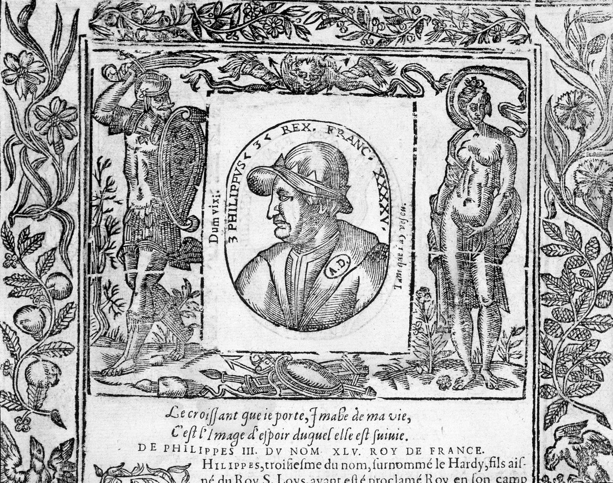 Portret Filipa III Le Hardiego, króla Francji od 1270 do 1285 roku. autorstwa Unknown artist