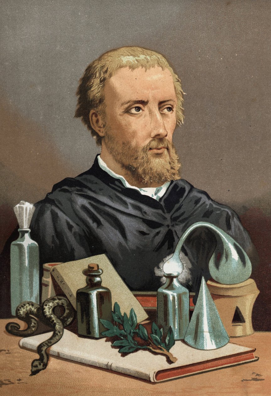 Portret Philippa Aureolus Theophrastus Bombast von Hohenheim Paracelsus autorstwa Unknown artist