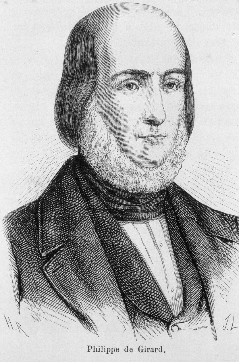 Portret Philippe de Girard, francuskiego wynalazcy i przemysłowca (1775 - 1845) autorstwa Unknown artist