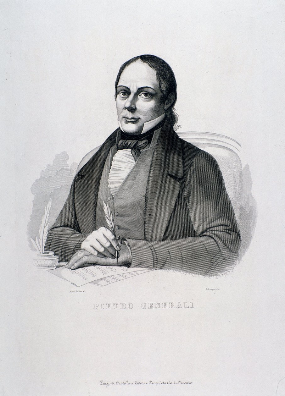 Portret Pietro Generali (rycina) autorstwa Unknown artist