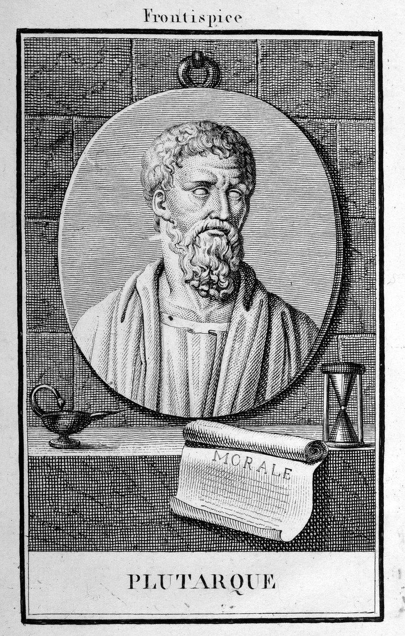 Portret Plutarcha, rycina początek XIX wieku. autorstwa Unknown artist
