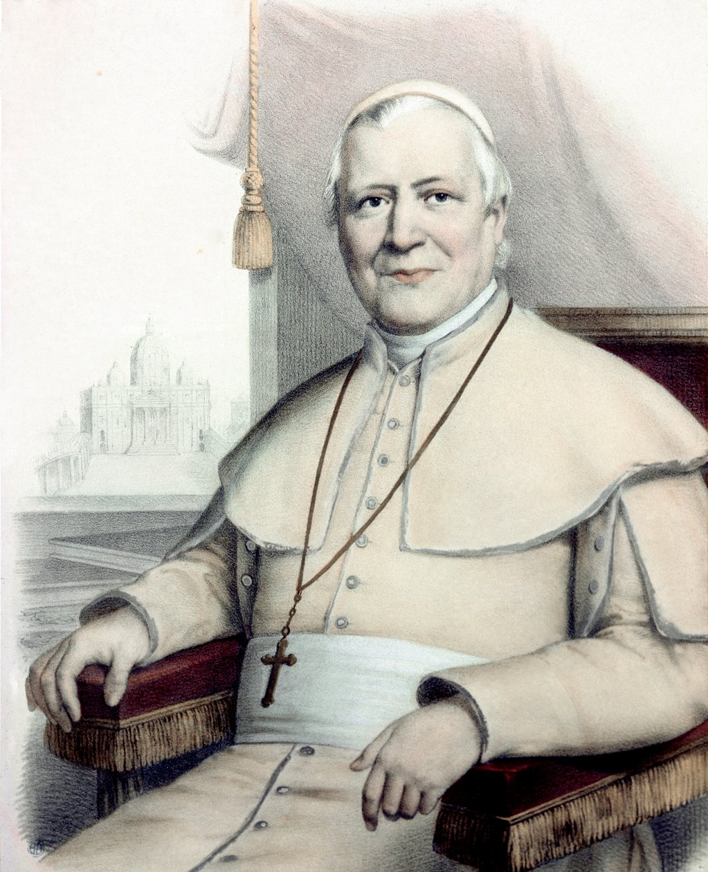 Portret papieża Piusa (Pio) IX (Giovanni Maria Mastai Ferretti autorstwa Unknown artist