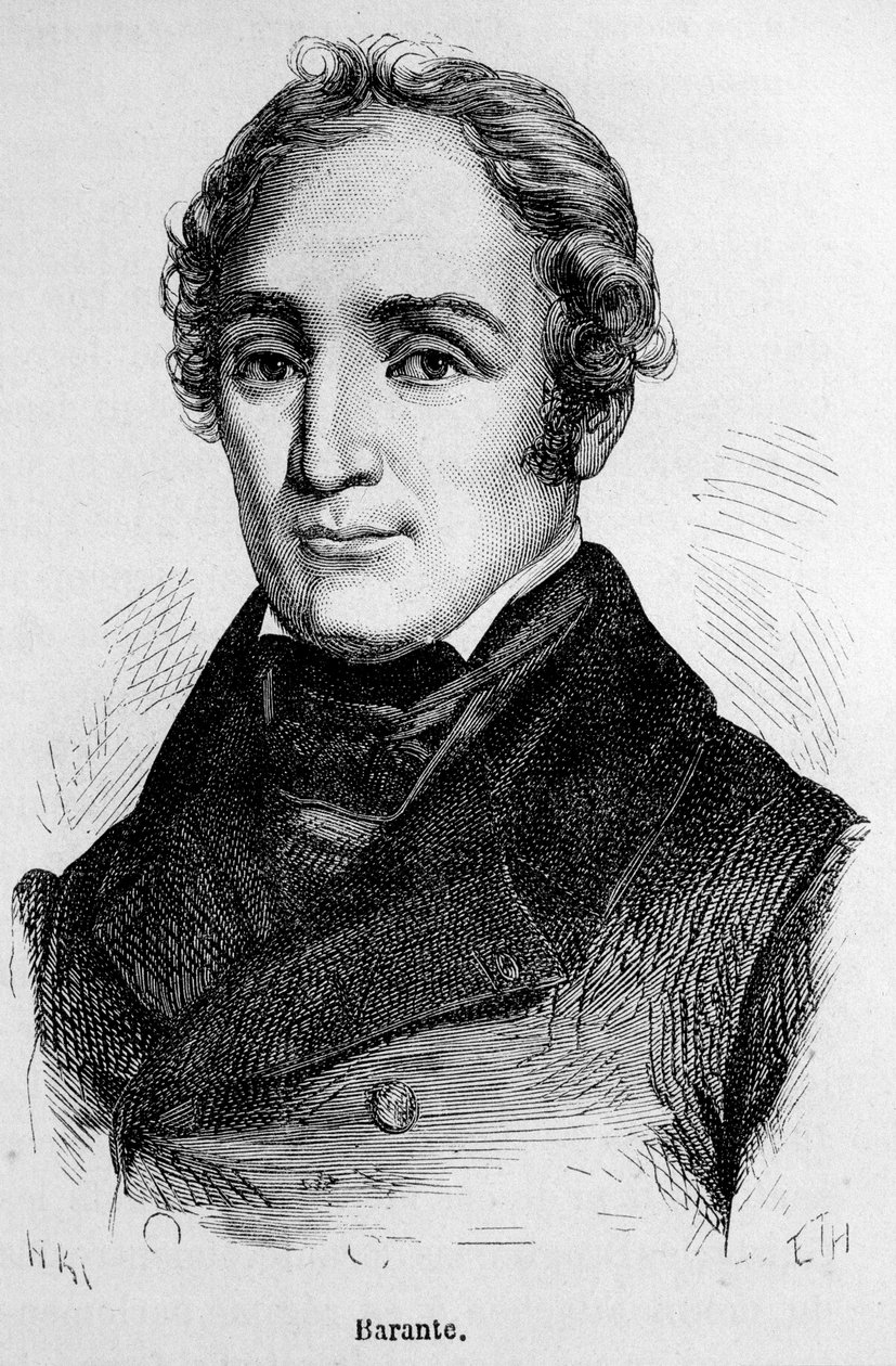 Portret Prospera Brugiere de Barante, francuskiego historyka i polityka (1782 - 1866). autorstwa Unknown artist