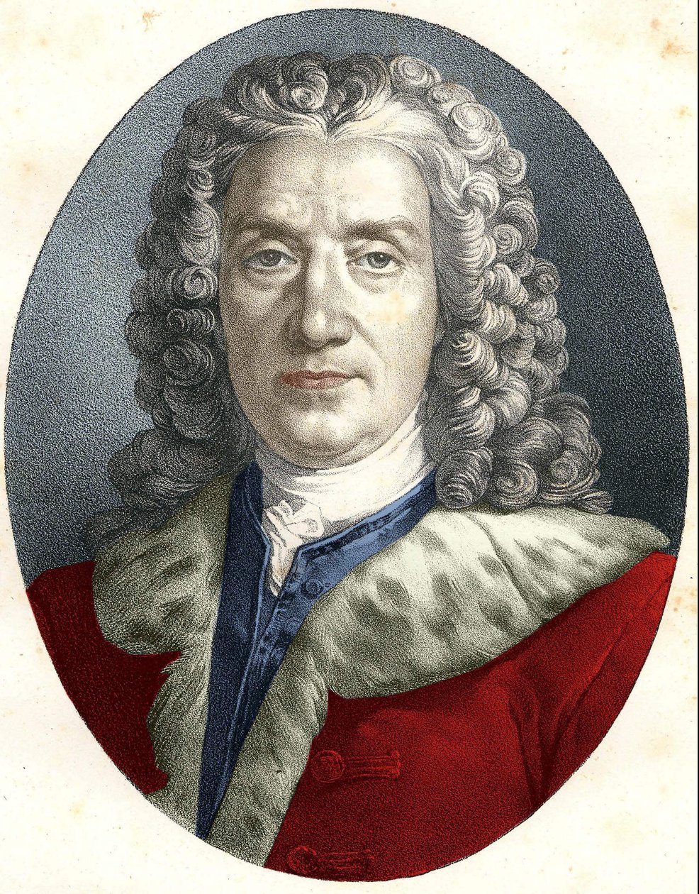 Portret Prospera Jolyota, Sieur De Crais-Billon, dit Crébillon (ojciec) (1674 - 1762) Francuski dramaturg autorstwa Unknown artist