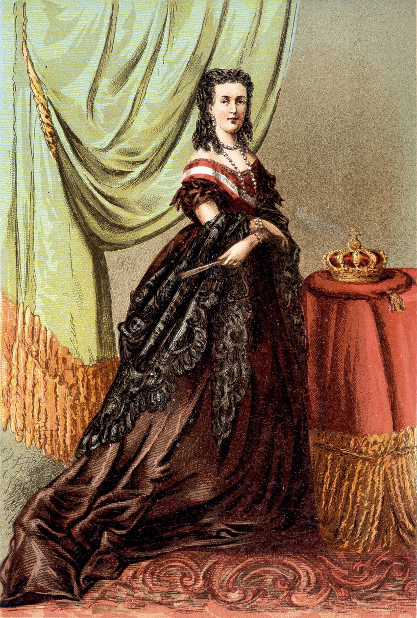 Portret królowej Marii Henryki z Austrii, żony Leopolda II, króla Belgów. autorstwa Unknown artist