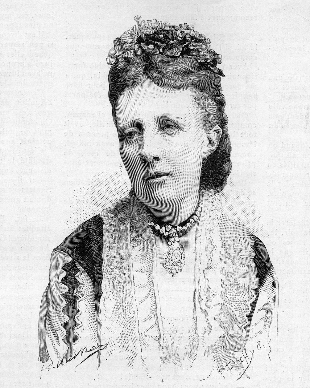 Portret królowej Zofii Szwecji i Norwegii z 1888 roku. autorstwa Unknown artist