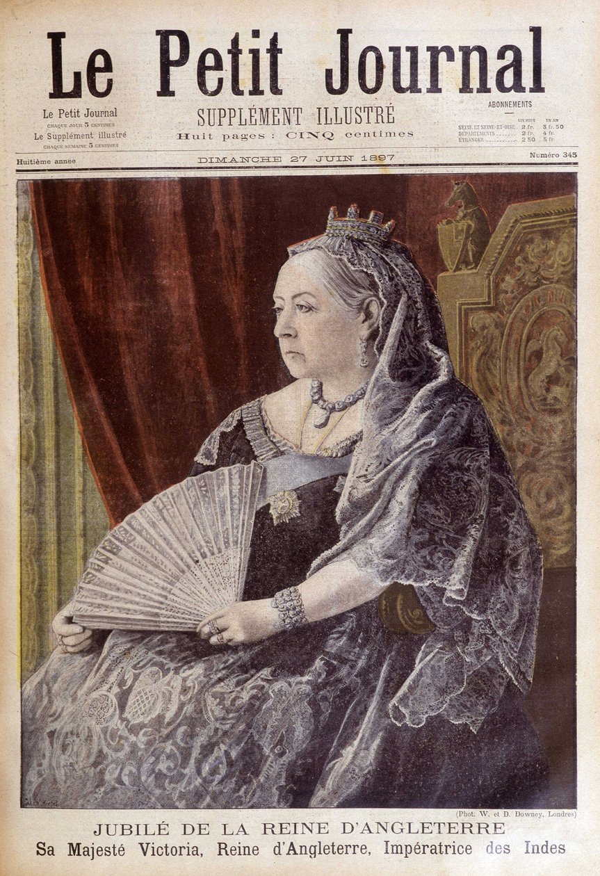 Portret królowej Wiktorii z okazji jej jubileuszu - w „Le Petite Journal” z 27.06.2018 autorstwa Unknown artist