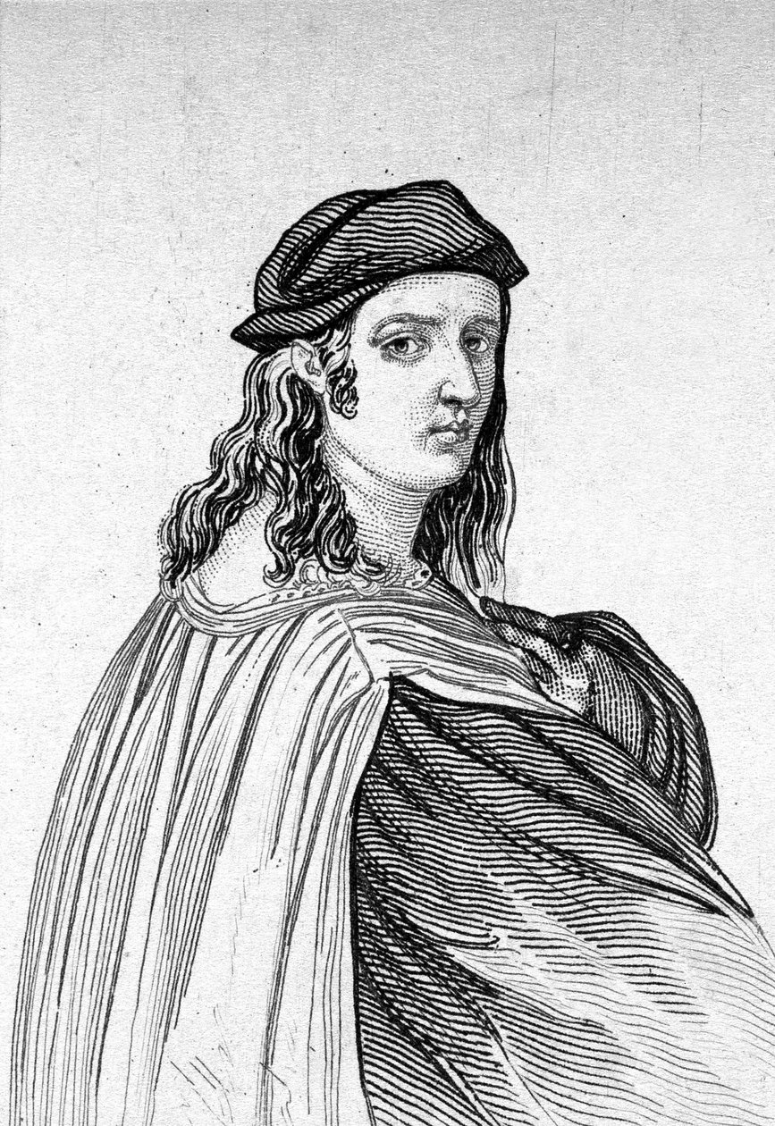 Portret Rafaela (Raffaello Sanzio 1483 - 1520), włoskiego malarza. autorstwa Unknown artist