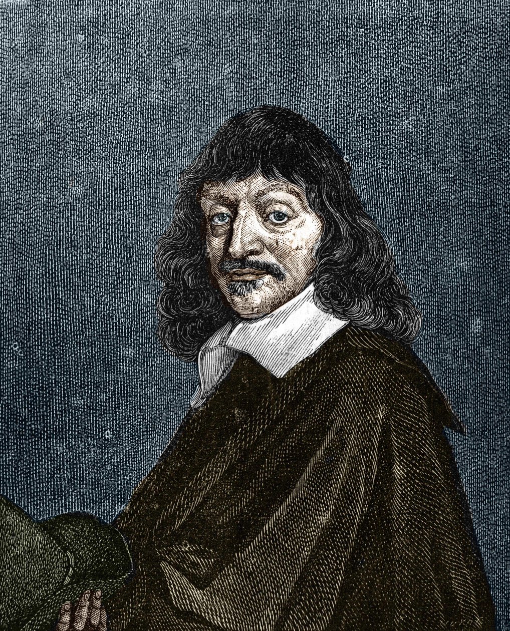 Portret Rene Kartezjusza. 1596-1650. autorstwa Unknown artist